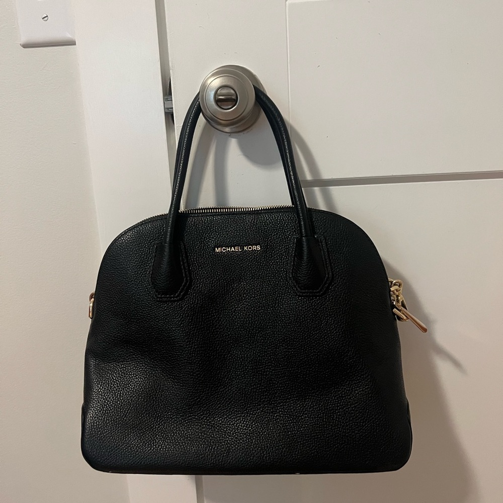 Lightly used Michael Kors satchel bag with crossbody strap